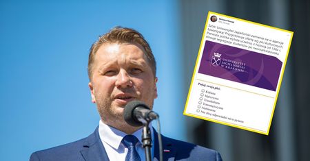 Pięć płci do wyboru w ankiecie Uniwersytetu Jagiellońskiego. Czarnek interweniuje