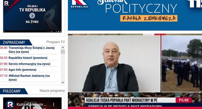 TV Republika z mniejszą przewagą nad TVP Info w internecie