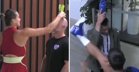 Djoković chciał skopiować Sabalenkę. Wyszło... niezręcznie