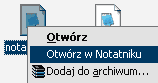 Rejestr XP: szybsze otwieranie w notatniku