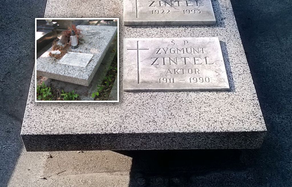 Grób Zygmunta Zintela oraz mogiła jego syna, Leszka
