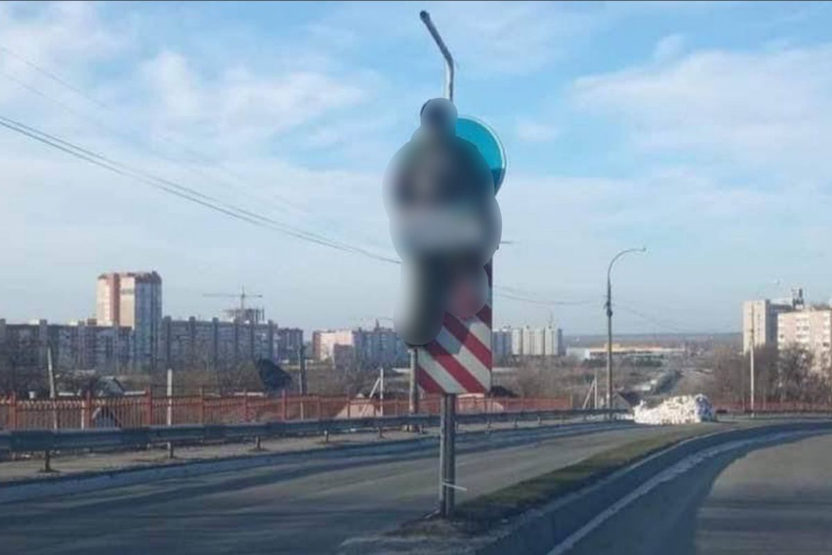 Przerażające ostrzeżenie dla Rosjan. Zdjęcie z Zaporoża