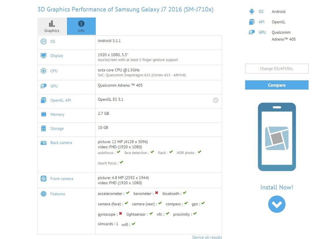 Galaxy J7 (2016) - wycieka specyfikacja. Samsung podoba mi się coraz bardziej 2