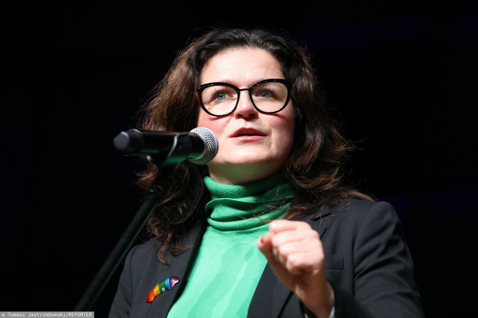 Samorz?dowcy #wObronie mieszka?c�w13.10.2021 Warszawa #wObronie mieszkancow - spotkanie srodowisk samorzadowych, fot. Tomasz Jastrzebowski/REPORTER
n/z: Aleksandra DulkiewiczTomasz Jastrzebowski/REPORTER