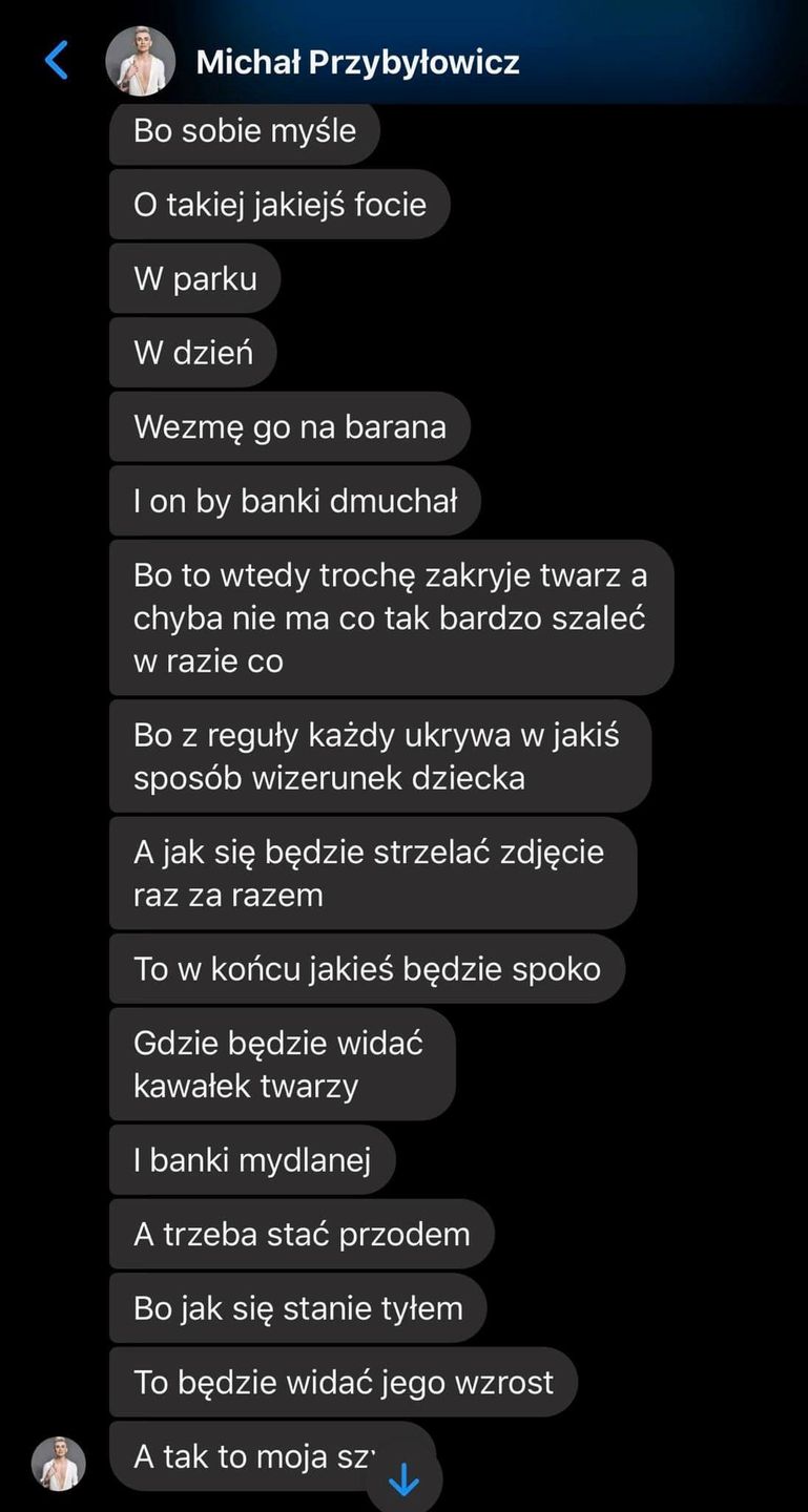 Matka "syna" polskiego Kena ujawnia ich prywatną korespondencję