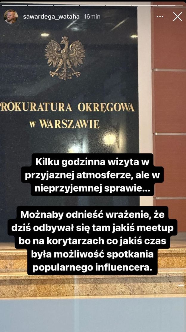 Sylwester Wardęga złożył zeznania w prokuraturze. Ujawnił, kogo zobaczył na korytarzu!