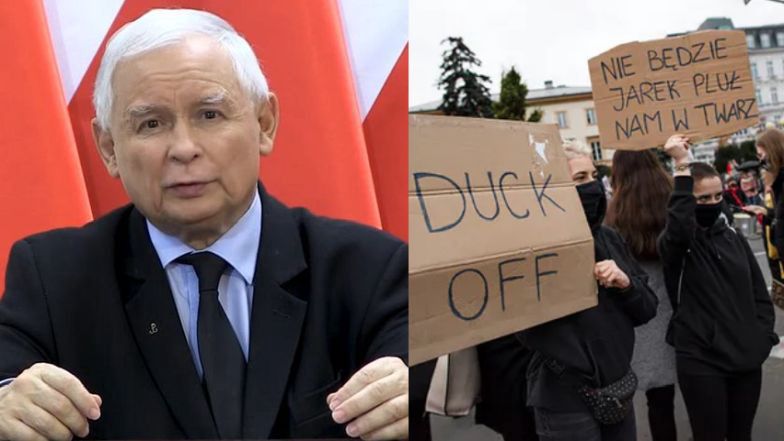 Jarosław Kaczyński komentuje Strajk Kobiet