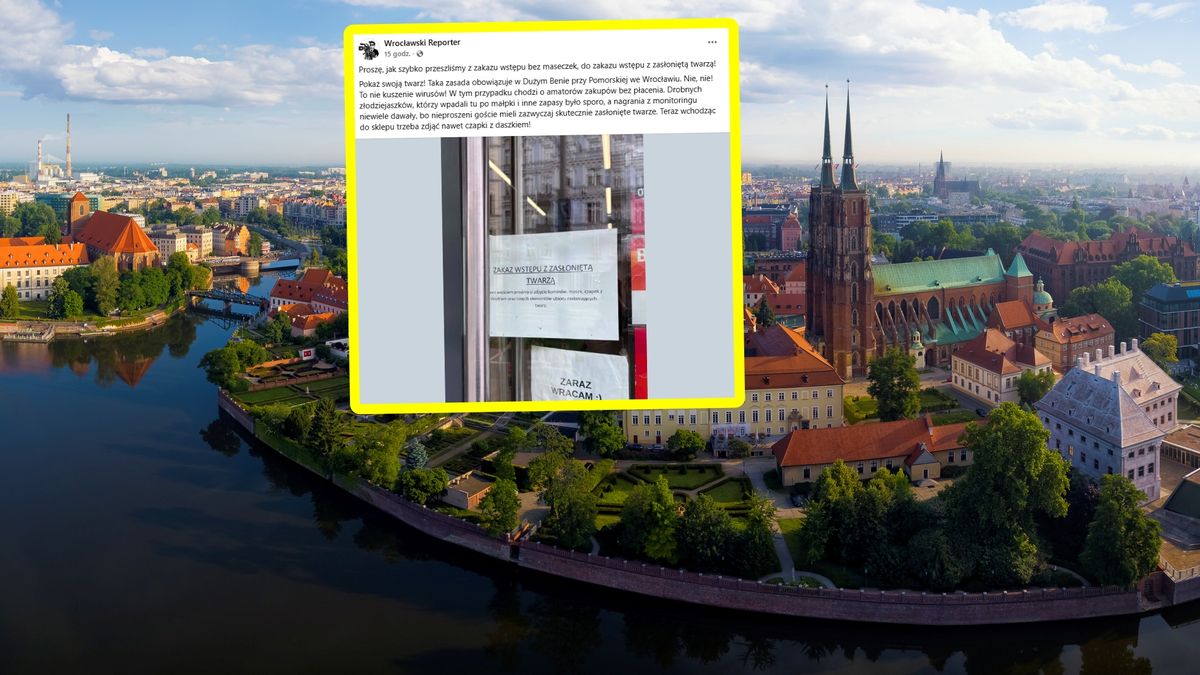 Takich klientów nie wpuszczają. Wywiesili karteczkę.