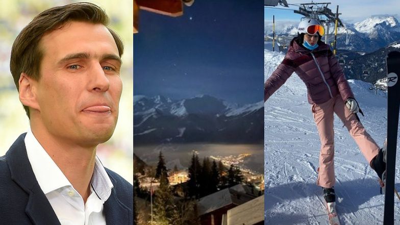 Jarosław Bieniuk zabrał ukochaną i córkę z chłopakiem do Szwajcarii