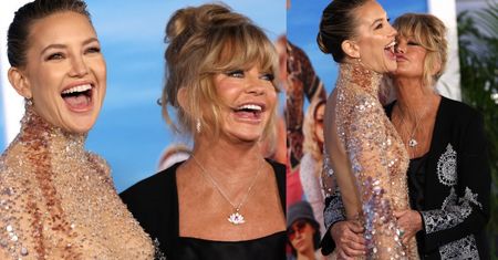 76-letnia Goldie Hawn wspiera córkę Kate Hudson na premierze nowej części "Knives Out" (ZDJĘCIA)