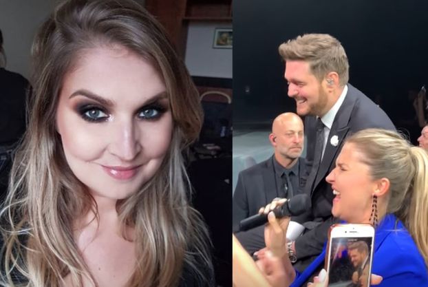 Michael Buble podczas koncertu w Krakowie oddał mikrofon fance. "Brzmisz jak CELINE DION" (WIDEO)