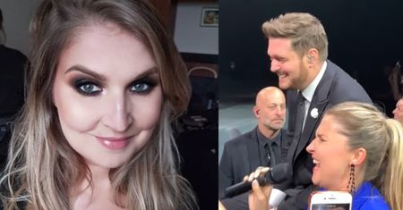 Michael Buble podczas koncertu w Krakowie oddał mikrofon fance. "Brzmisz jak CELINE DION" (WIDEO)