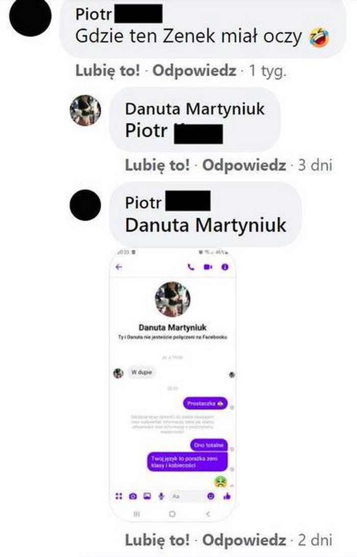 Danuta Martyniuk życzliwie odpowiada internaucie