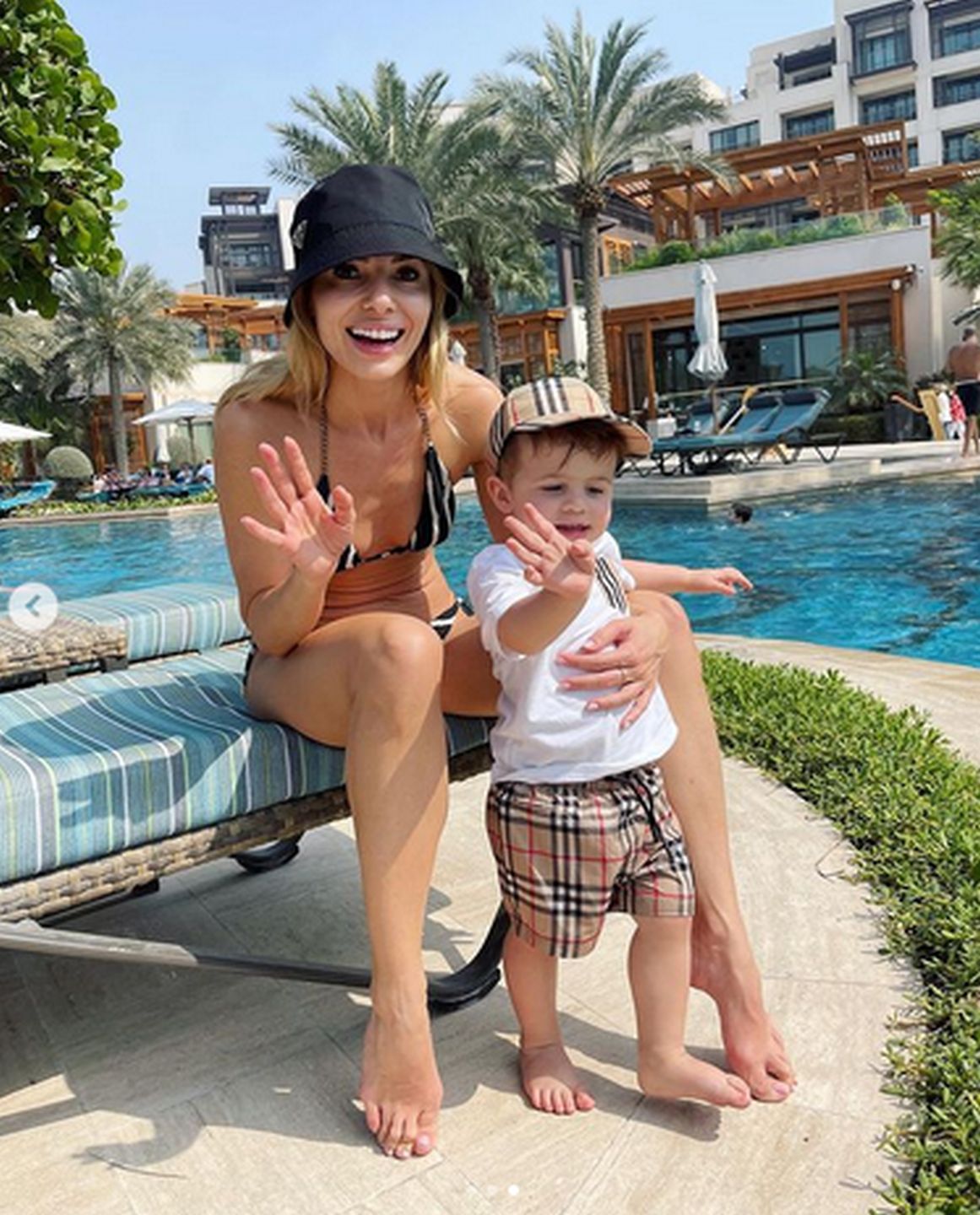 Izabela Janachowska z synem