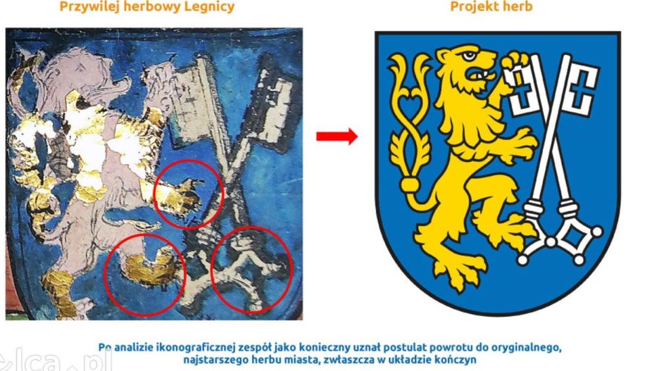 Zespół heraldyków zakończył prace nad projektem (źródło: UM Legnica)