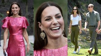 Kate Middleton przechadza się po dżungli i zachwyca sylwetką na uroczystym przyjęciu w Belize (ZDJĘCIA)