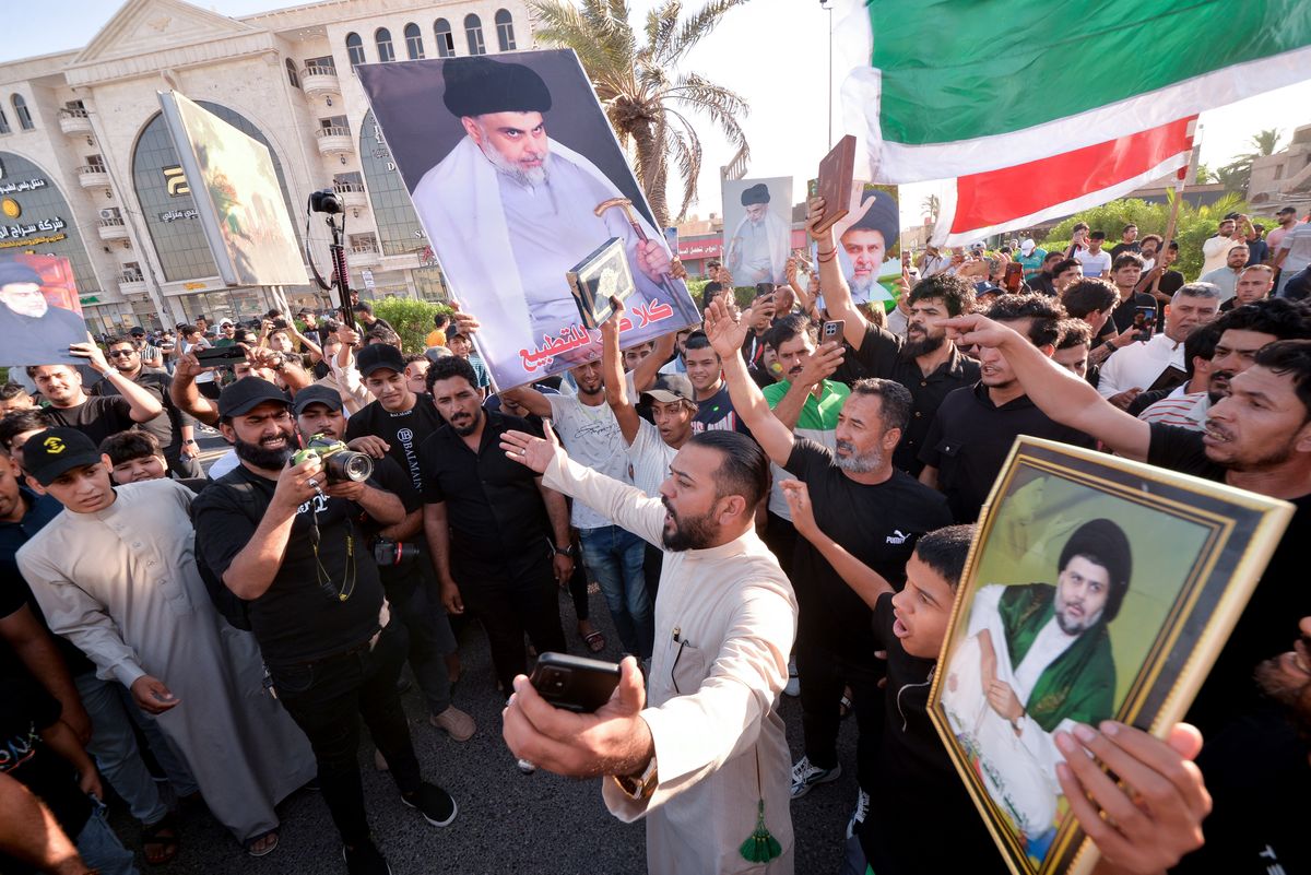Muzułmanie w Bagdadzie tłumnie protestowali przed ambasadą szwedzką w Bagdadzie