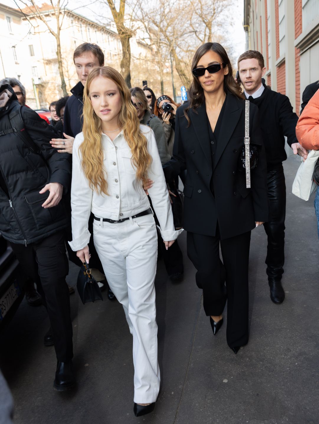 Jessica Alba z 14-letnią córką Haven w Mediolanie