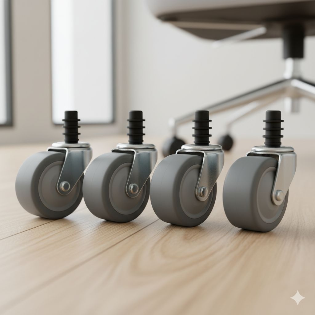 Z jakich materiałów wykonywane są kółka meblowe?