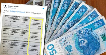 Klient pokazał wyciąg z banku. Odsetki od kredytu wzrosły w rok ponad trzykrotnie