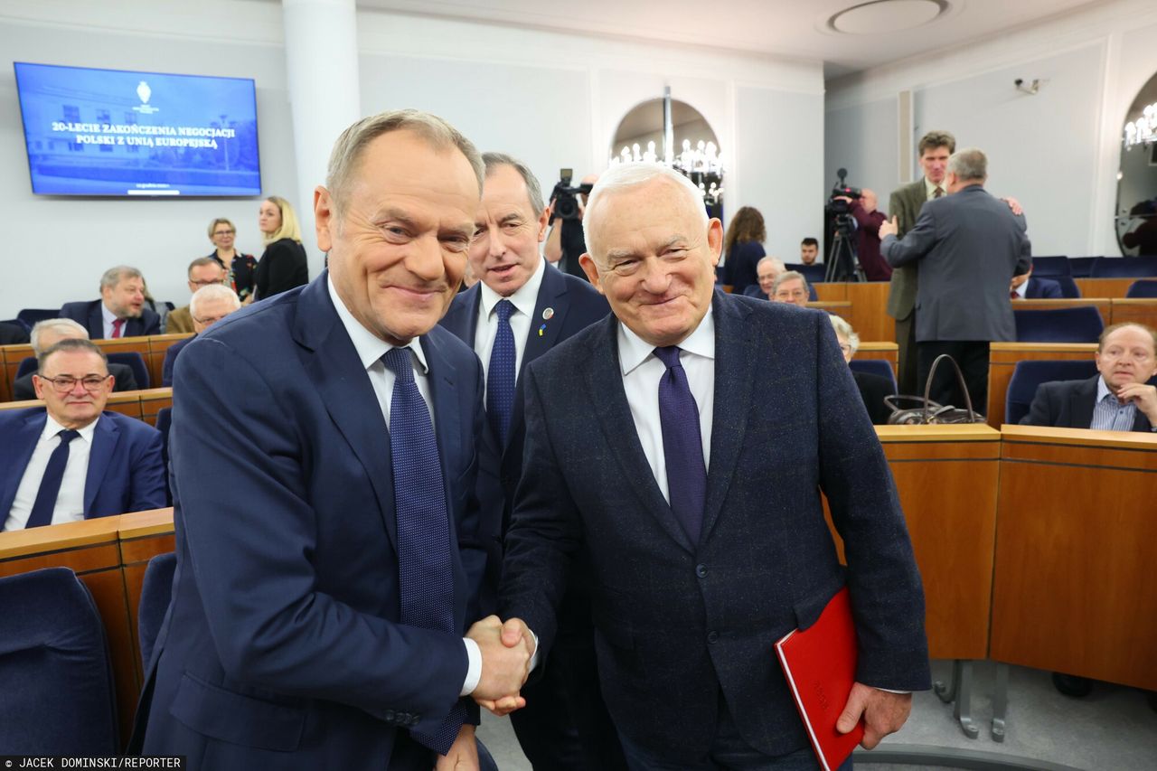 Donald Tusk i Leszek Miller