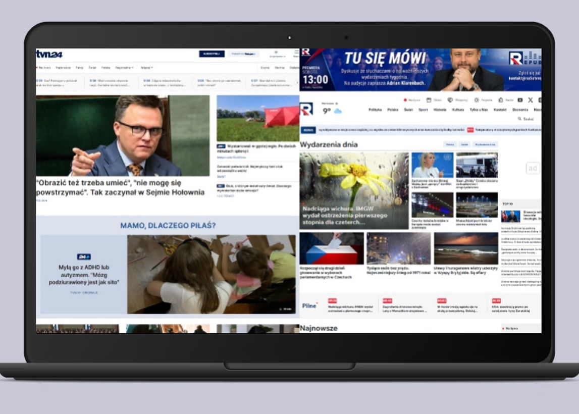W internecie rządzi TVN24. TVP Info straciło więcej niż Republika