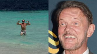 Cezary Pazura pręży IMPONUJĄCE mięśnie, wyłaniając się z otchłani oceanu: "Posejdon powrócił!" (FOTO)
