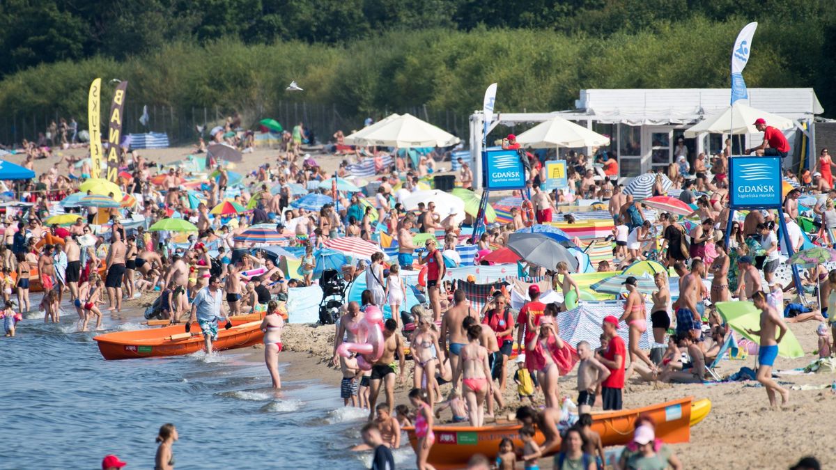 Plaża w Gdańsku.