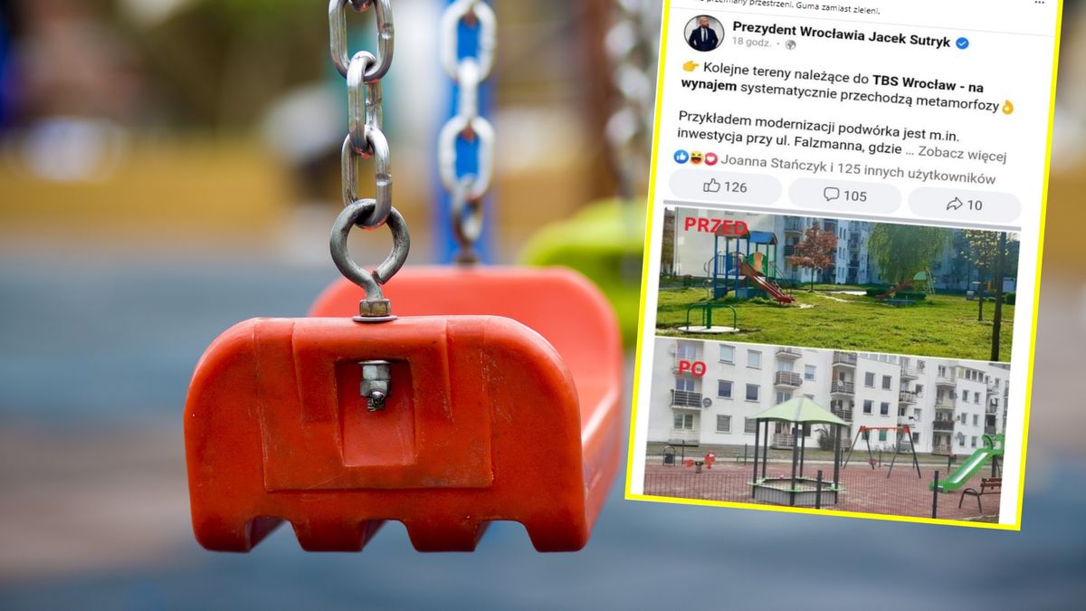 Mieszkańcom Wrocławia nie podoba się metamorfoza placu zabaw 