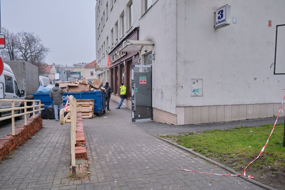 Przygotowania do otwarcia Biedronki przy ul. Okopowej