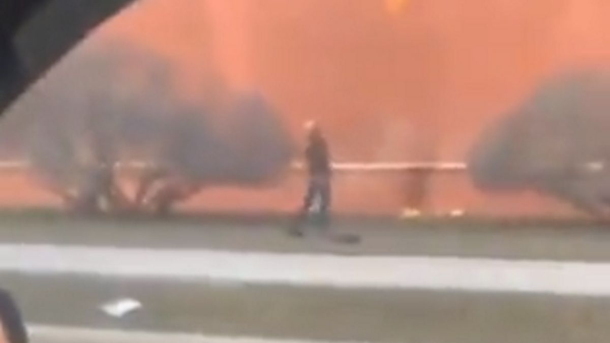 Mężczyzna rzucił koktajlem Mołotowa w mury Kremla