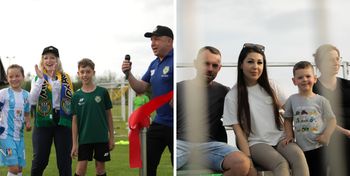 Jaczów: Przecięli wstęgę i otworzyli nową trybunę
