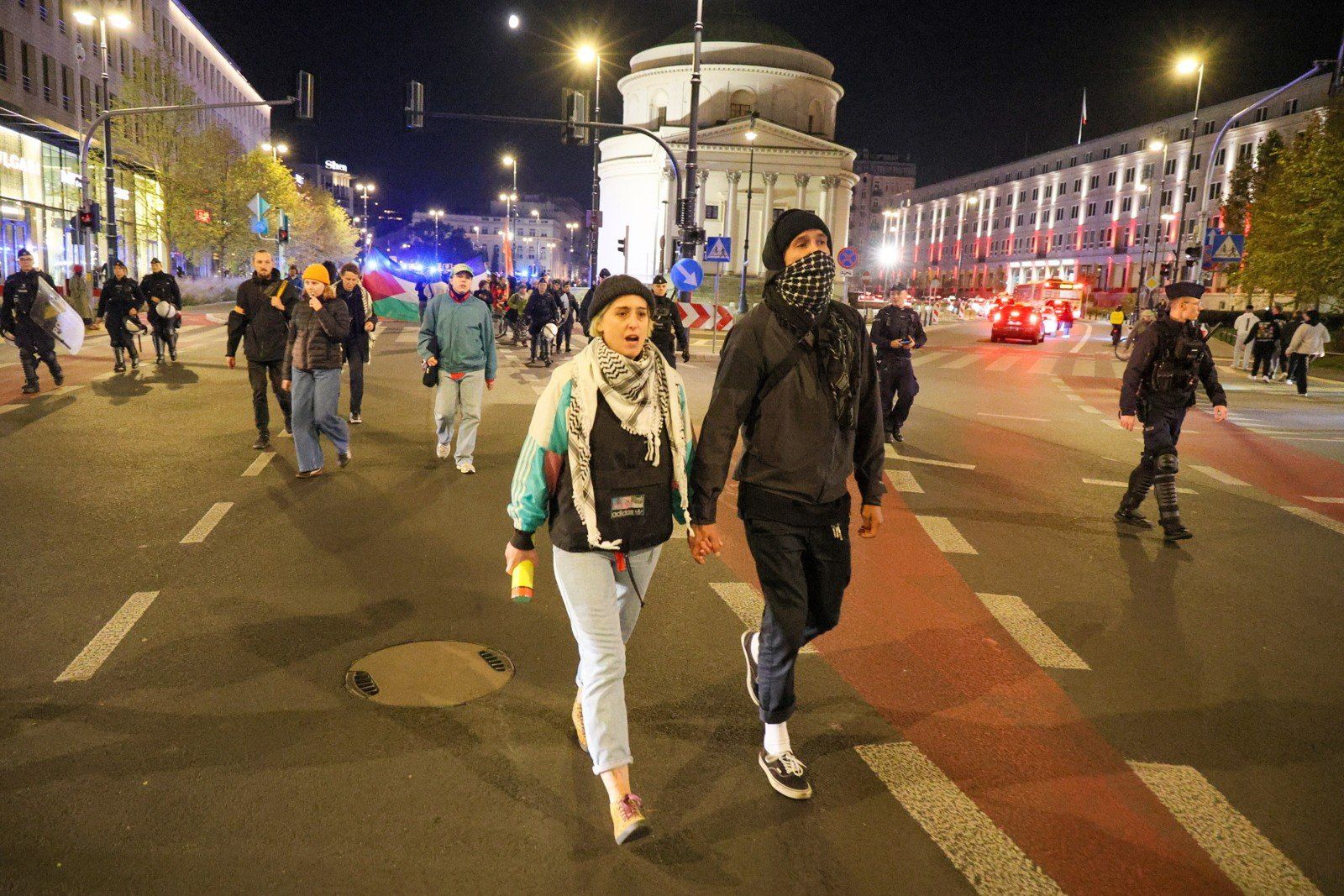 Manifestacja pod Ministerstwem Spraw Zagranicznych