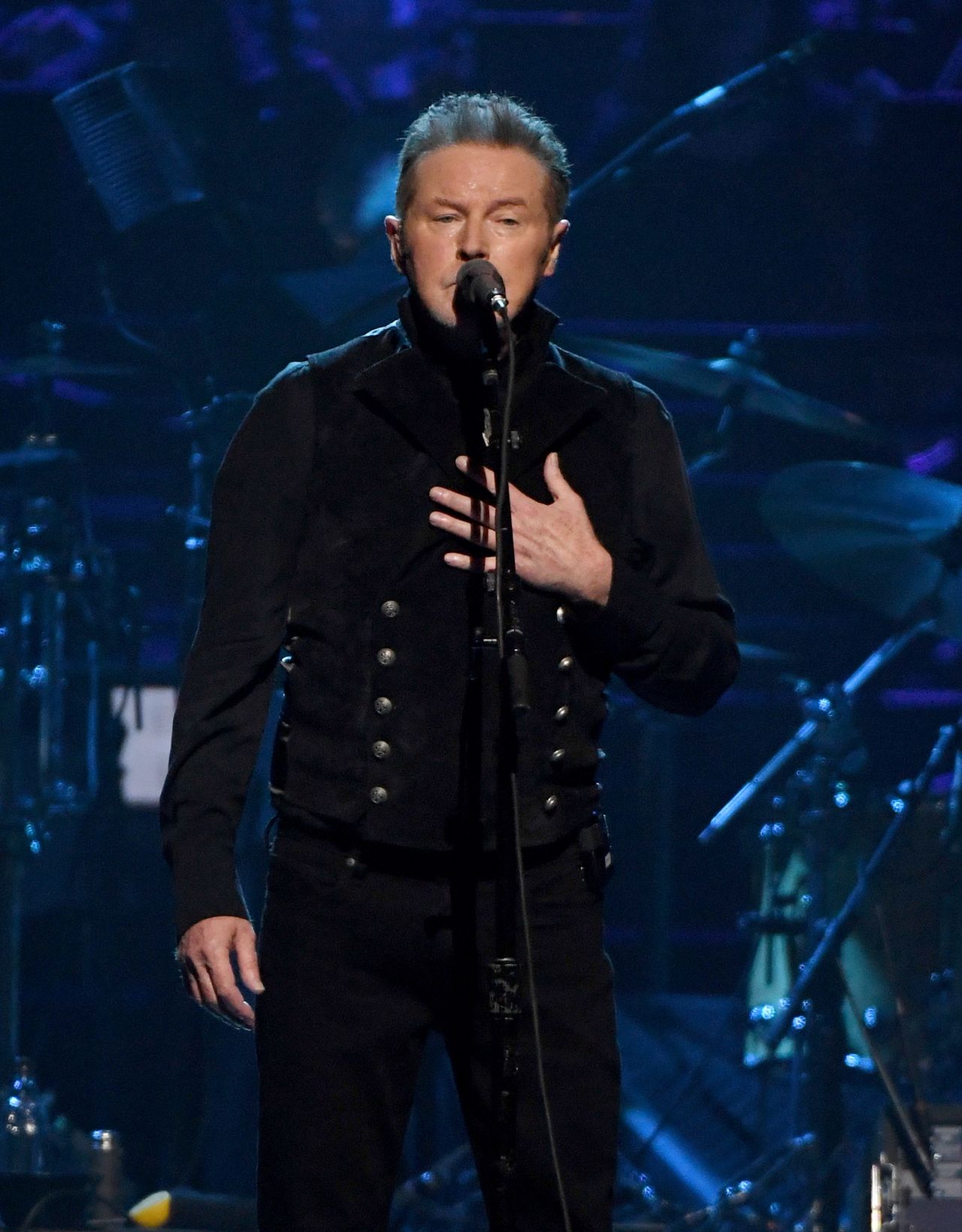 LAS VEGAS, NEVADA - SEPTEMBER 27:  Don Henley of The Eagles performs at MGM Grand Garden Arena on September 27, 2019 in Las Vegas, Nevada.  (Photo by Ethan Miller/Getty Images)