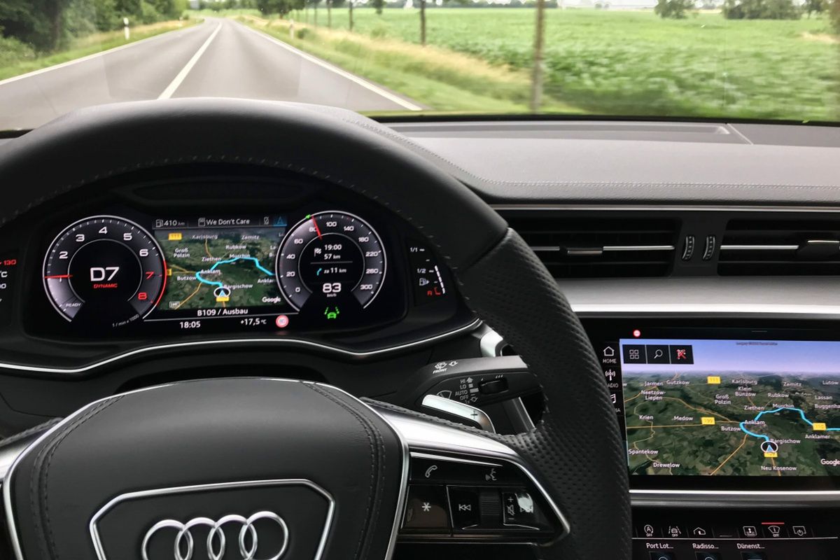 Widok satelitarny dostępny był już w samochodach Audi. Na zdjęciu nowe Audi A6.