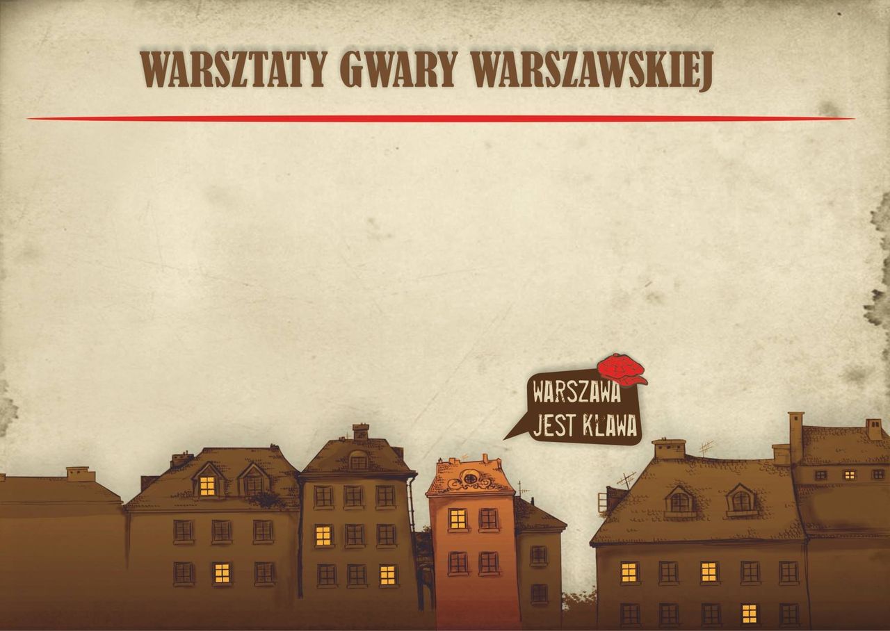 Za darmo: warsztaty z gwary warszawskiej