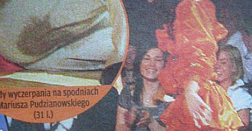 Mokre spodnie Pudziana