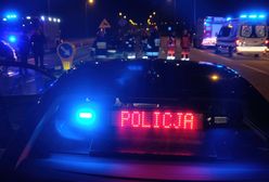 Wypadek w Warszawie. Ranny policjant