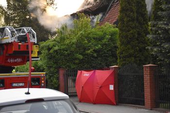 Tragiczny pożar domu w Malborku. Nie żyje bezdomny mężczyzna