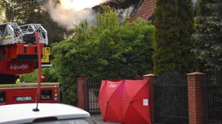 Tragiczny pożar domu w Malborku. Nie żyje bezdomny mężczyzna