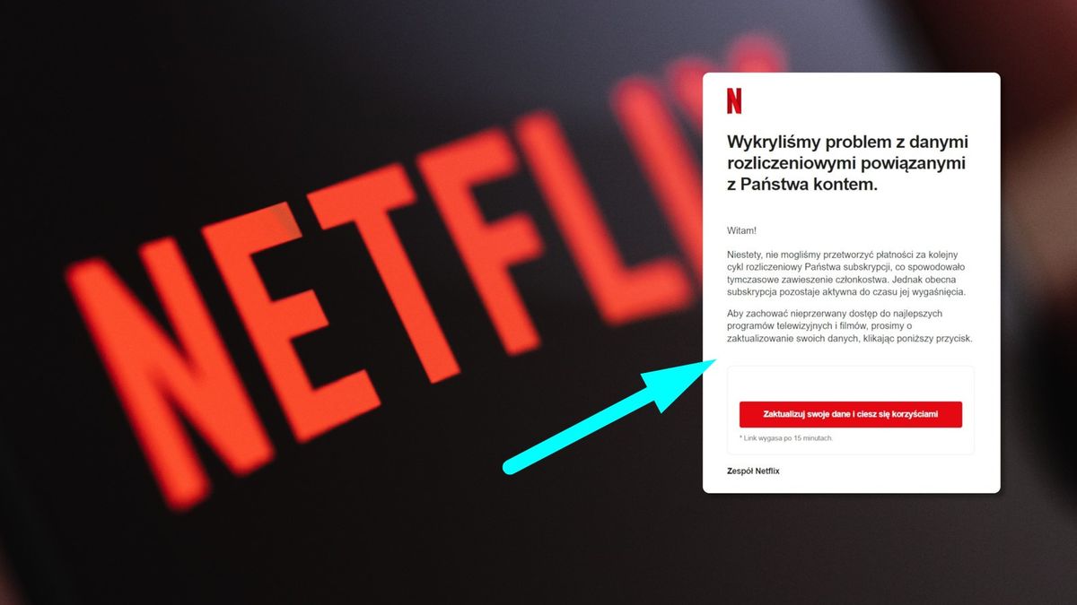 Fałszywy e-mail "od Netfliksa"