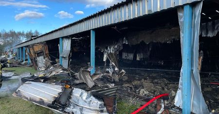 W akcji 11 zastępów straży. Spłonęło 19 tysięcy pisklaków