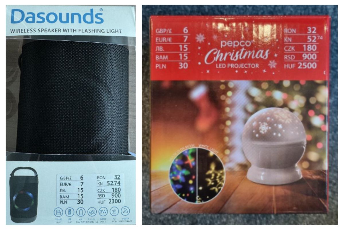 Sieć sklepów informuje klientów o wycofaniu dwóch produktów