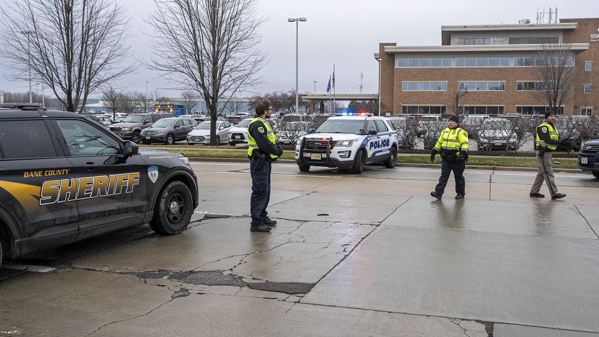 Na miejscu zbrodni w Madison.