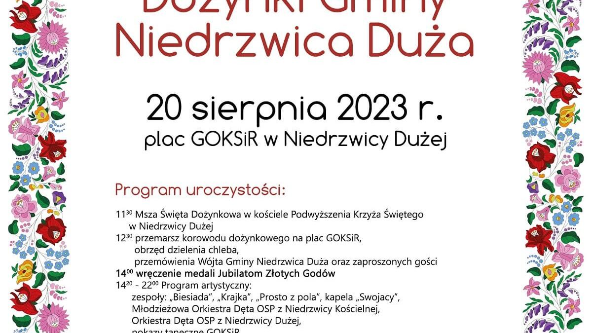 Dożynki w Niedrzwicy Dużej 2023
