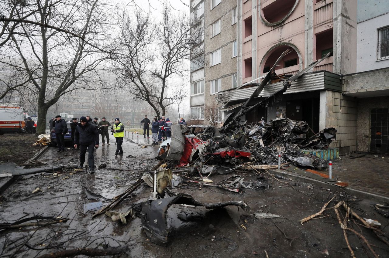 Tragedia w Ukrainie. Świadek o ostatnich chwilach lotu śmigłowca