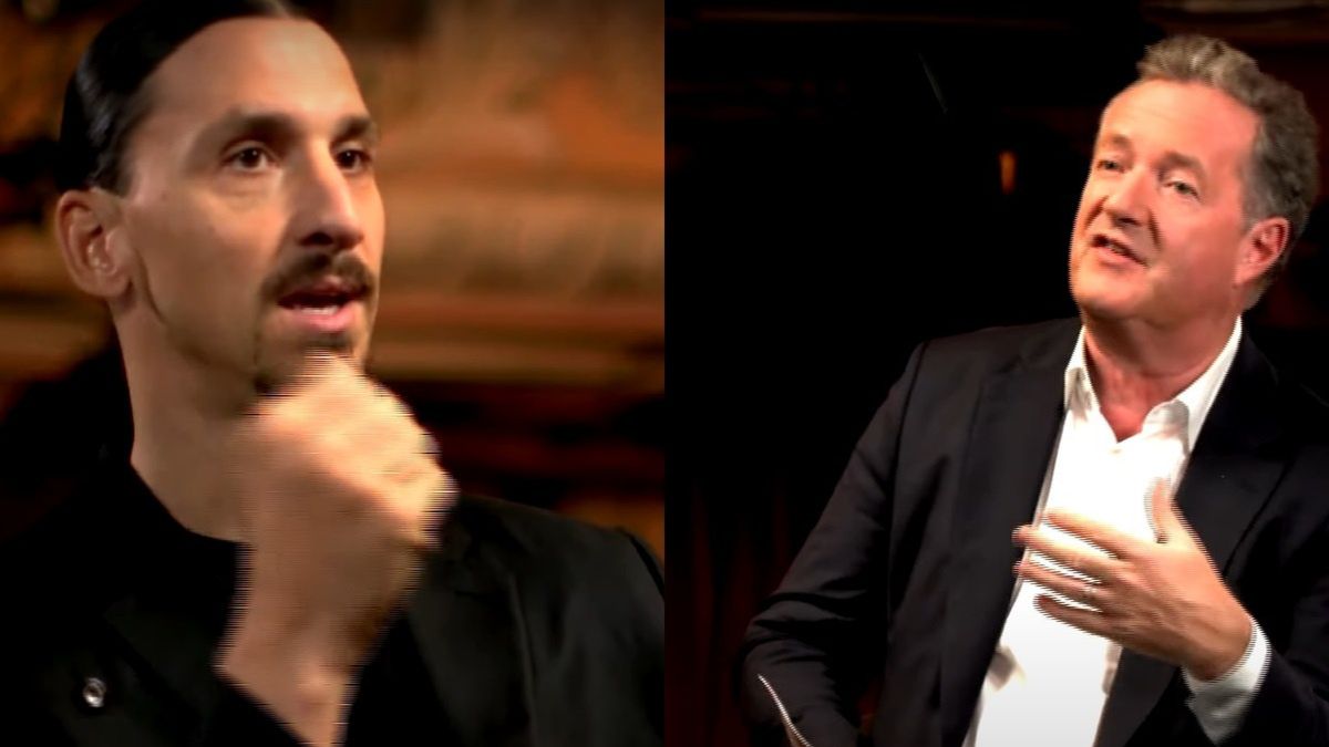 Zlatan Ibrahimović rozmawiał z dziennikarzem Piersem Morganem.