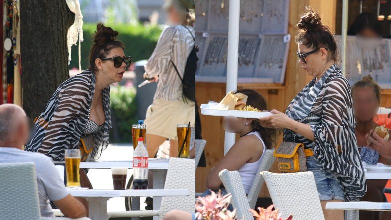 Iwona Węgrowska relaksuje się na wakacjach w Sopocie