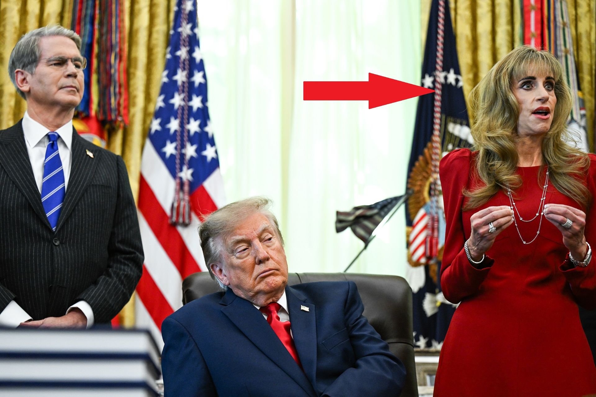 Kobieta u boku Trumpa. Internet wybuchł, mąż nie wytrzymał
