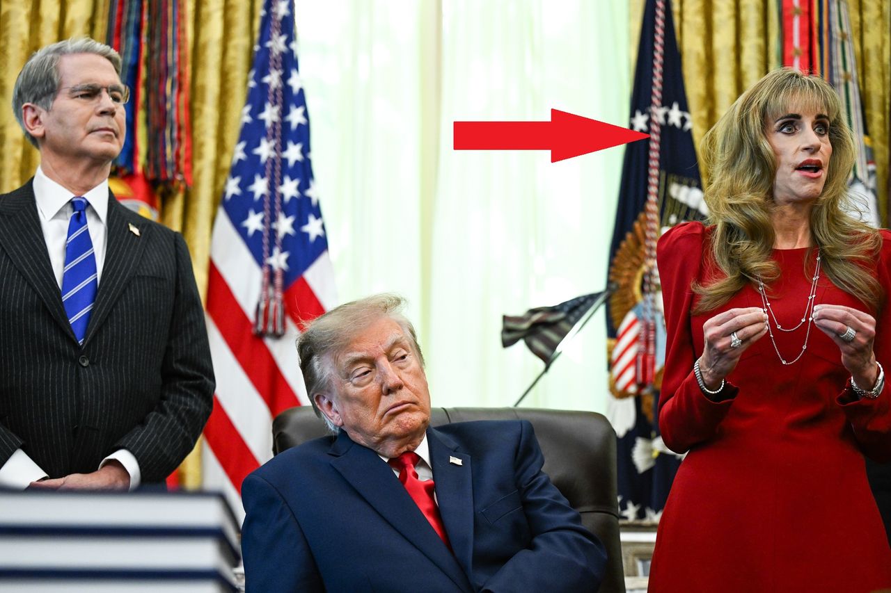 Kobieta u boku Trumpa. Internet wybuchł, mąż nie wytrzymał